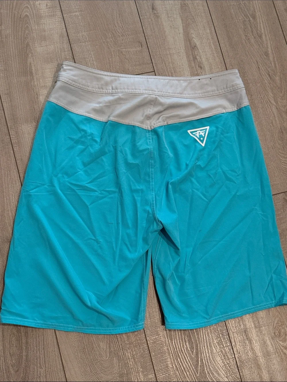 American Fighter Drawstring Swim Trunks- Men’s Size 34- Black, Blue